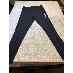 Ivory Ella Black Athletic Leggings Womens XLarge Recycled Polyester Spandex Yoga